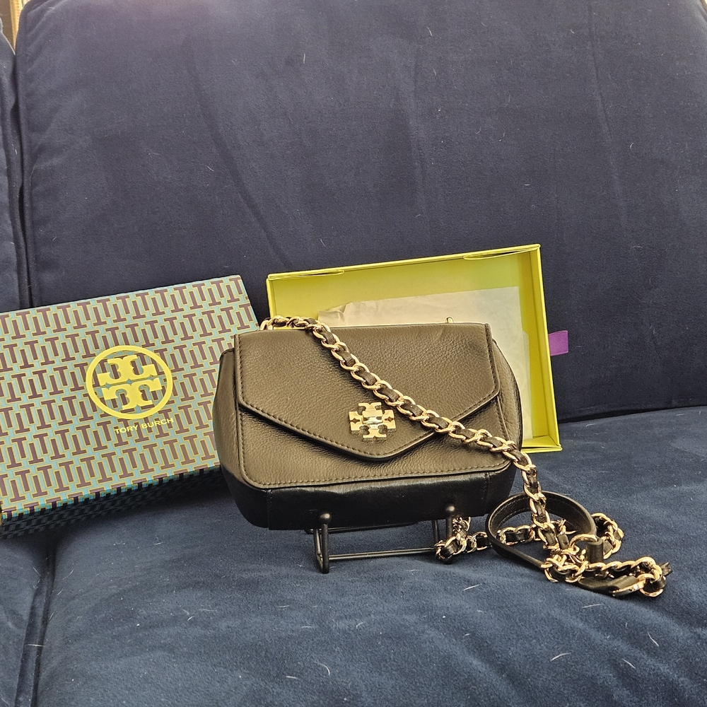 Tory Burch Black Leather Crossbody Bag - Picture 1 of 6